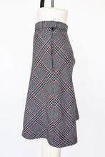 Load image into Gallery viewer, 1970s Wool Full Skirt Plaid A-line M