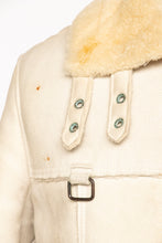 Load image into Gallery viewer, 1970s Mens Shearling Coat Suede Fur Bomber M