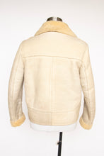 Load image into Gallery viewer, 1970s Mens Shearling Coat Suede Fur Bomber M
