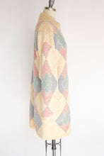 Load image into Gallery viewer, 1980s Sweater Wool Knit Long Argyle Cardigan M