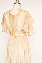Load image into Gallery viewer, Edwardian Gown Antique Dress Silk Floral XS