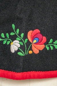 1970s Ethnic Vest Wool Embroidered Waistcoat S