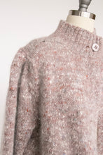 Load image into Gallery viewer, 1980s Cardigan Sweater Wool Wool Fleck M