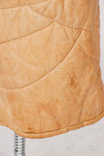 Load image into Gallery viewer, 1970s Coat Deerskin Quilted Leather Finnish Jacket Hooded XS