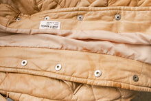 Load image into Gallery viewer, 1970s Coat Deerskin Quilted Leather Finnish Jacket Hooded XS