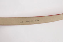 Load image into Gallery viewer, 1960s Belt Red Leather Adjustable Waist Cinch M / L