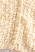 Load image into Gallery viewer, 1980s Sweater Chunky Knit Cropped Cardigan M