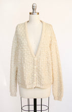 Load image into Gallery viewer, 1980s Sweater Chunky Knit Cropped Cardigan M