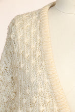 Load image into Gallery viewer, 1980s Sweater Chunky Knit Cropped Cardigan M