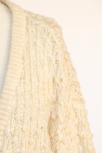 Load image into Gallery viewer, 1980s Sweater Chunky Knit Cropped Cardigan M