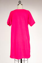 Load image into Gallery viewer, 1970s Sweatshirt Dress Neon Short Sleeve M