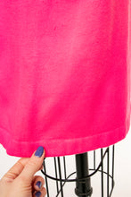 Load image into Gallery viewer, 1970s Sweatshirt Dress Neon Short Sleeve M