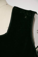 Load image into Gallery viewer, 1920s Dress Black Velvet Asymetric Deco S