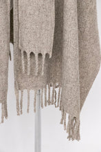 Load image into Gallery viewer, 1970s Poncho Wool Fringe Boho Hippie Cape