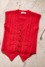 Load image into Gallery viewer, 1970s Wool Knit Top Sweater Vest S