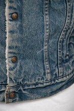 Load image into Gallery viewer, 1980s Levi's Denim Sherpa Jacket Fleece M