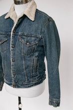 Load image into Gallery viewer, 1980s Levi's Denim Sherpa Jacket Fleece M
