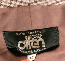 Load image into Gallery viewer, 1980s Blazer Wool Jacket Brown Grey S