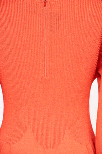 1970s Maxi Knit Dress Knit Bishop Sleeve M