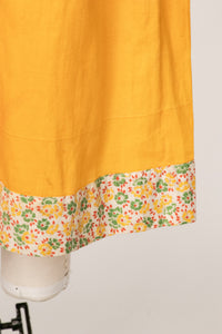 Antique 1920s Skirt Cotton Calico Petticoat S