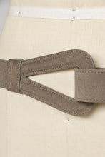 Load image into Gallery viewer, 1980s Belt Suede Leather Cinch Waist Grey