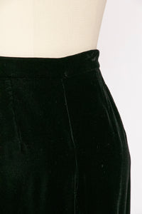 1980s Velvet Skirt Giorgio Armani Designer S / XS