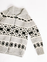 Load image into Gallery viewer, 1960s Sweater Cowichan Zip Cardigan Wool Knit S