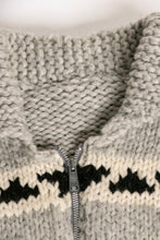 Load image into Gallery viewer, 1960s Sweater Cowichan Zip Cardigan Wool Knit S
