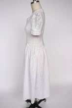 Load image into Gallery viewer, 1940s Dress Lace Full Skirt Sheer XS