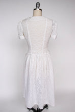 Load image into Gallery viewer, 1940s Dress Lace Full Skirt Sheer XS