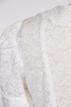 Load image into Gallery viewer, 1940s Dress Lace Full Skirt Sheer XS