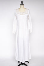 Load image into Gallery viewer, 1970s Maxi Dress India Gauze Cotton White Boho S