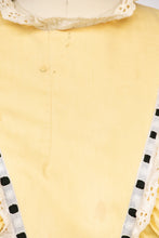 Load image into Gallery viewer, 1940s Dress Floral Cotton Ruffle Peasant Maxi Prairie Gown M