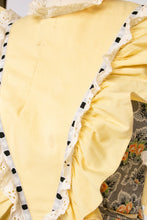 Load image into Gallery viewer, 1940s Dress Floral Cotton Ruffle Peasant Maxi Prairie Gown M