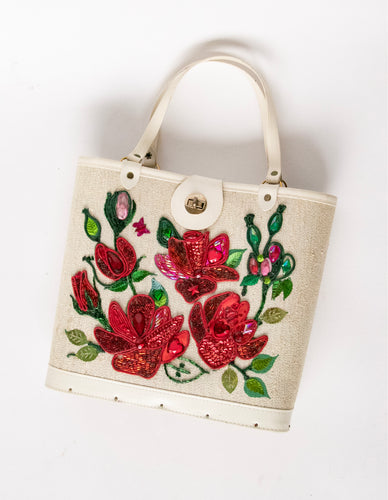1960s Purse Embellished Tote Bag