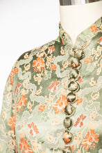 Load image into Gallery viewer, 1940s Peplum Top Silk Blouse Jacket Fitted S