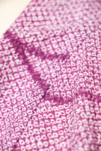 1950s Haori Printed Purple Japanese Robe