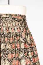 Load image into Gallery viewer, 1970s Wrap Skirt Cotton Paisley Full Skirt S / M