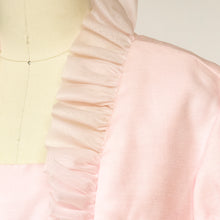 Load image into Gallery viewer, 1960s Dress Pink Chiffon Pleated Sleeve L