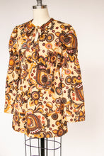 Load image into Gallery viewer, 1960s Dress Floral Poly Knit Micro Mini 70s S / XS