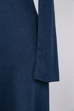 Load image into Gallery viewer, 1970s Maxi Dress  Blue Knit S