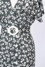 Load image into Gallery viewer, 1990s Dress Bow Print Wrap Mermaid Skirt XS