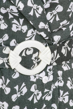 Load image into Gallery viewer, 1990s Dress Bow Print Wrap Mermaid Skirt XS