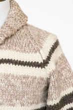 Load image into Gallery viewer, 1960s Sweater Cowichan Zip Cardigan Wool Knit M