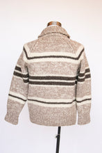 Load image into Gallery viewer, 1960s Sweater Cowichan Zip Cardigan Wool Knit M