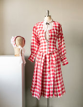 Load image into Gallery viewer, 1950s Dress Set Ballet Dance Costume Gingham XS