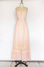 Load image into Gallery viewer, 1970s Gunne Sax Dress Sleeveless Corset Maxi XS