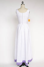 Load image into Gallery viewer, 1960s Maxi Gown Deadstock Linen Dress Sleeveless Mod XS