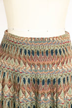 Load image into Gallery viewer, 1980s Ensemble Blouse Skirt Set Arts Crafts Print S