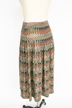 Load image into Gallery viewer, 1980s Ensemble Blouse Skirt Set Arts Crafts Print S